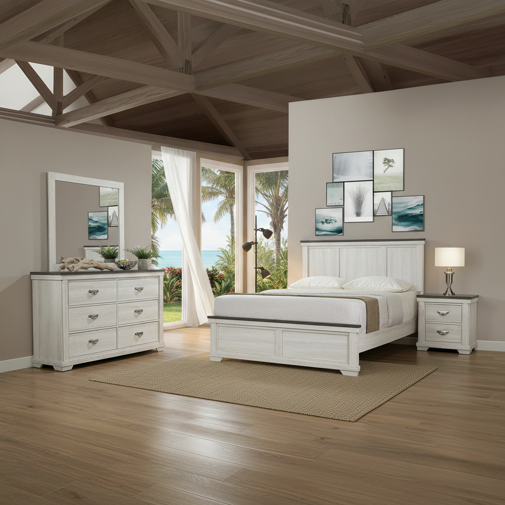 Leighton 4 Piece Bedroom Set Fort Myers: Transitional Style for Florida Living | Ocean Furniture