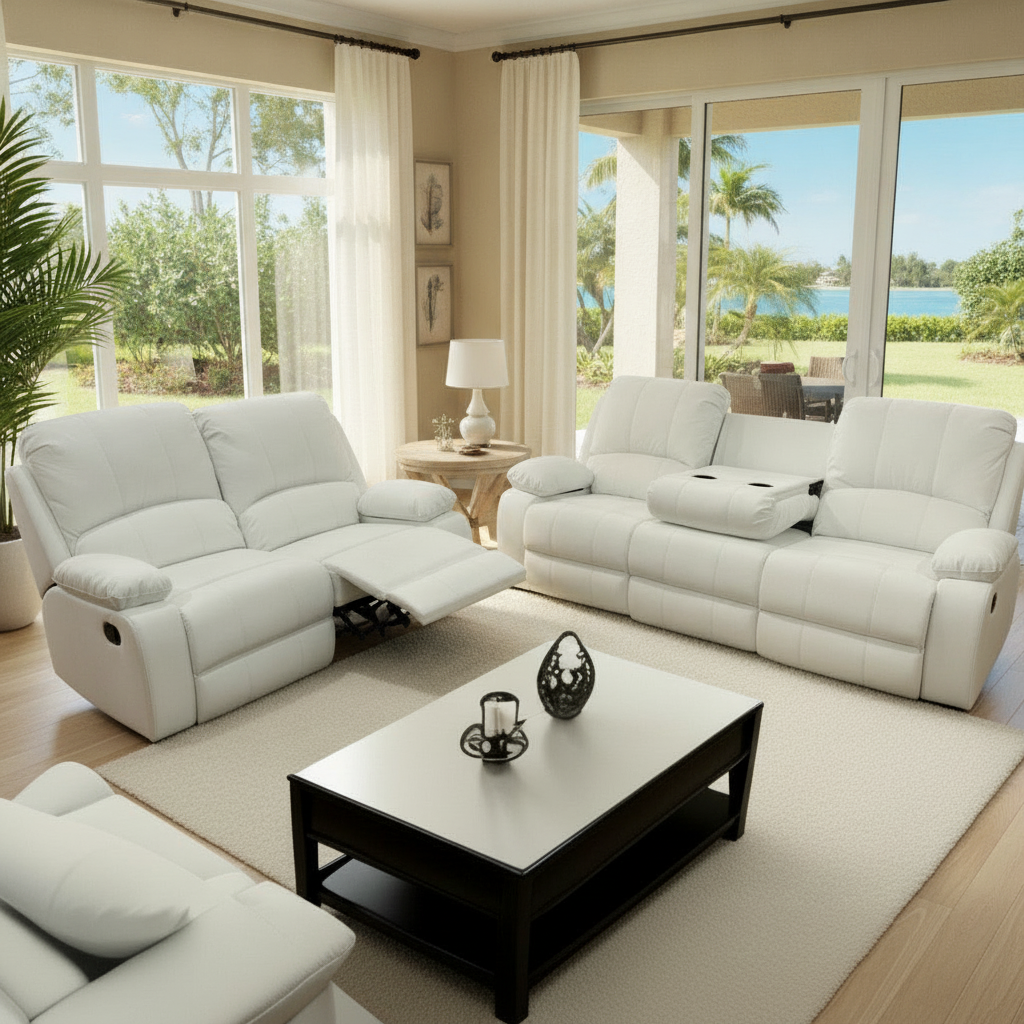 Wesley Chaple Power Reclining Sofa & Loveseat Fort Myers | Ocean Furniture