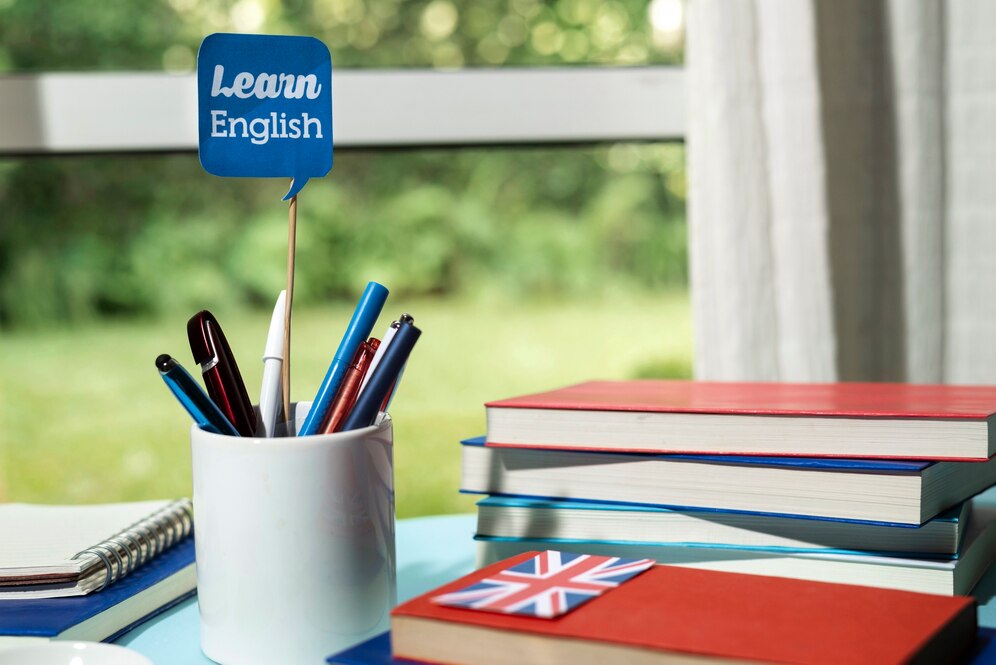Assortment of English books for free practice