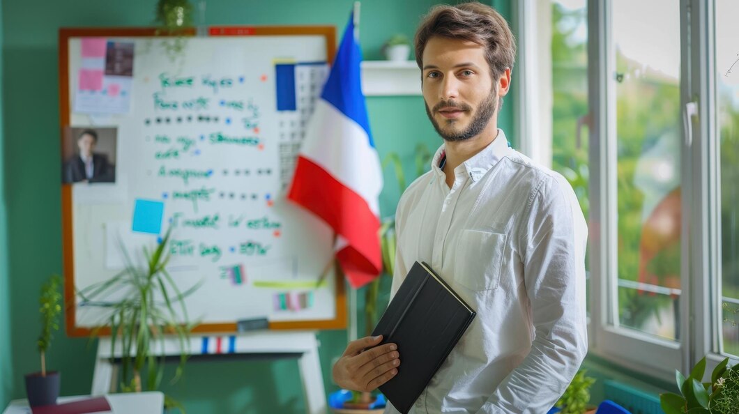 French teacher conducting 1-on-1 private lessons