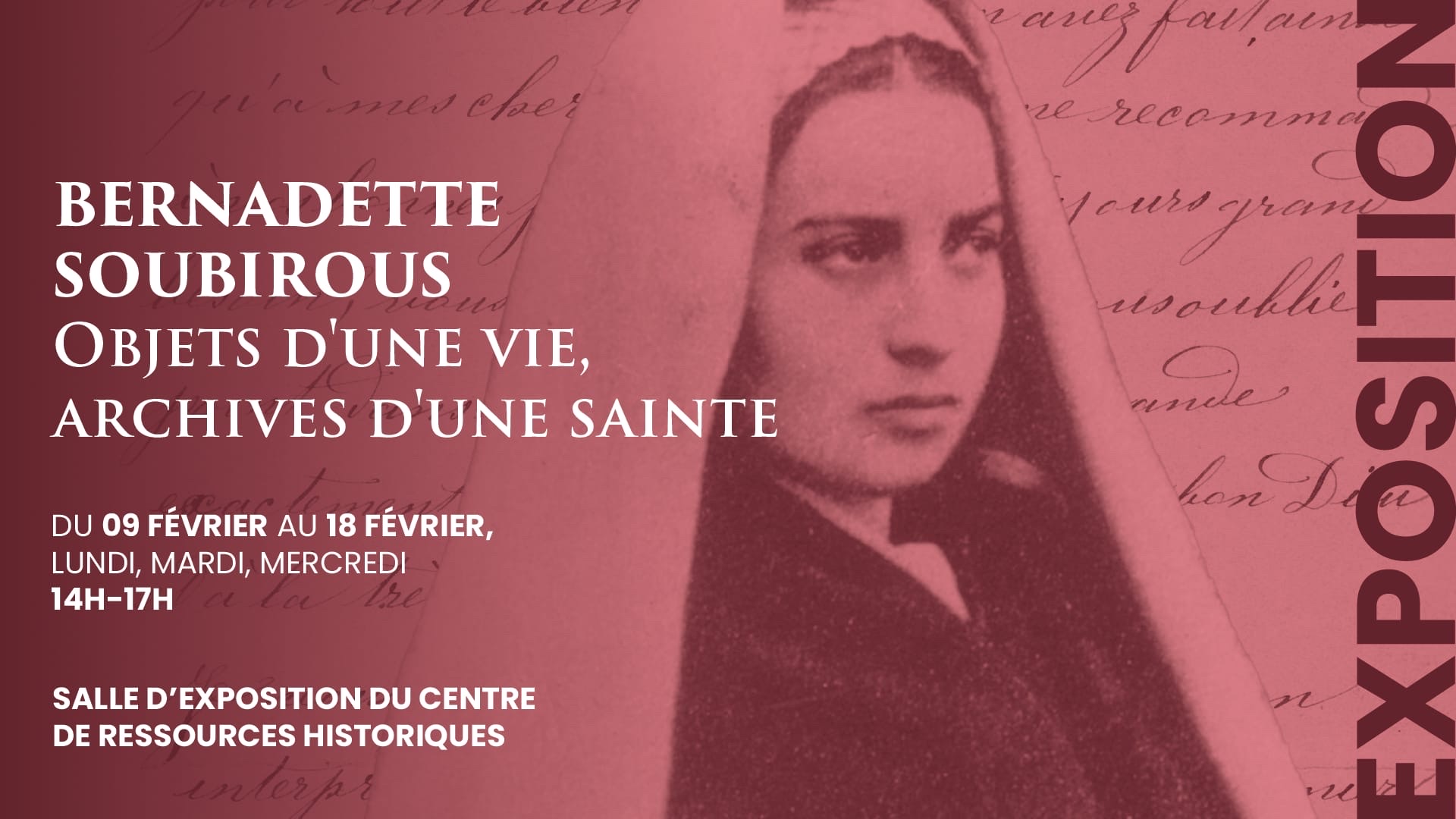 Une exposition sur sainte Bernadette, à ne pas manquer !