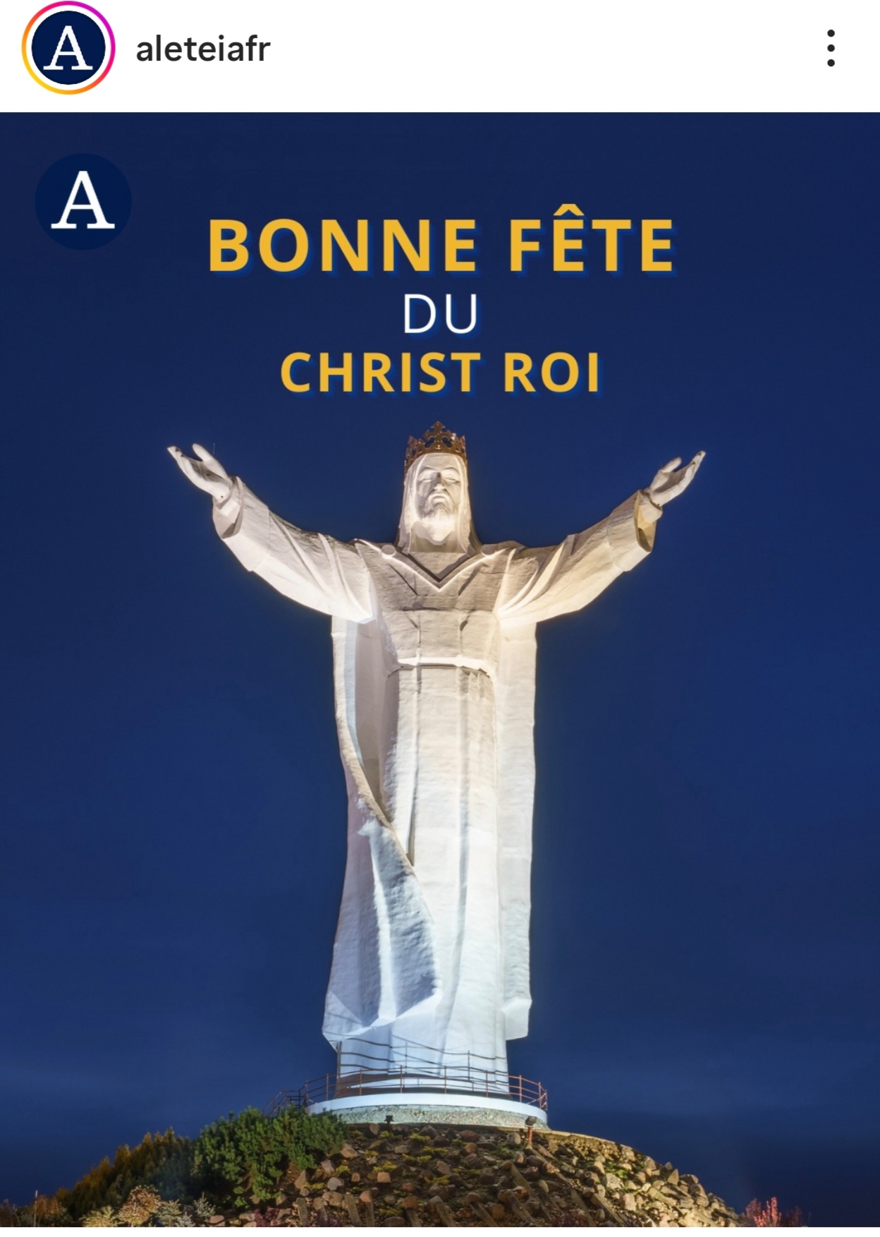 Bonne fête du Christ Roi