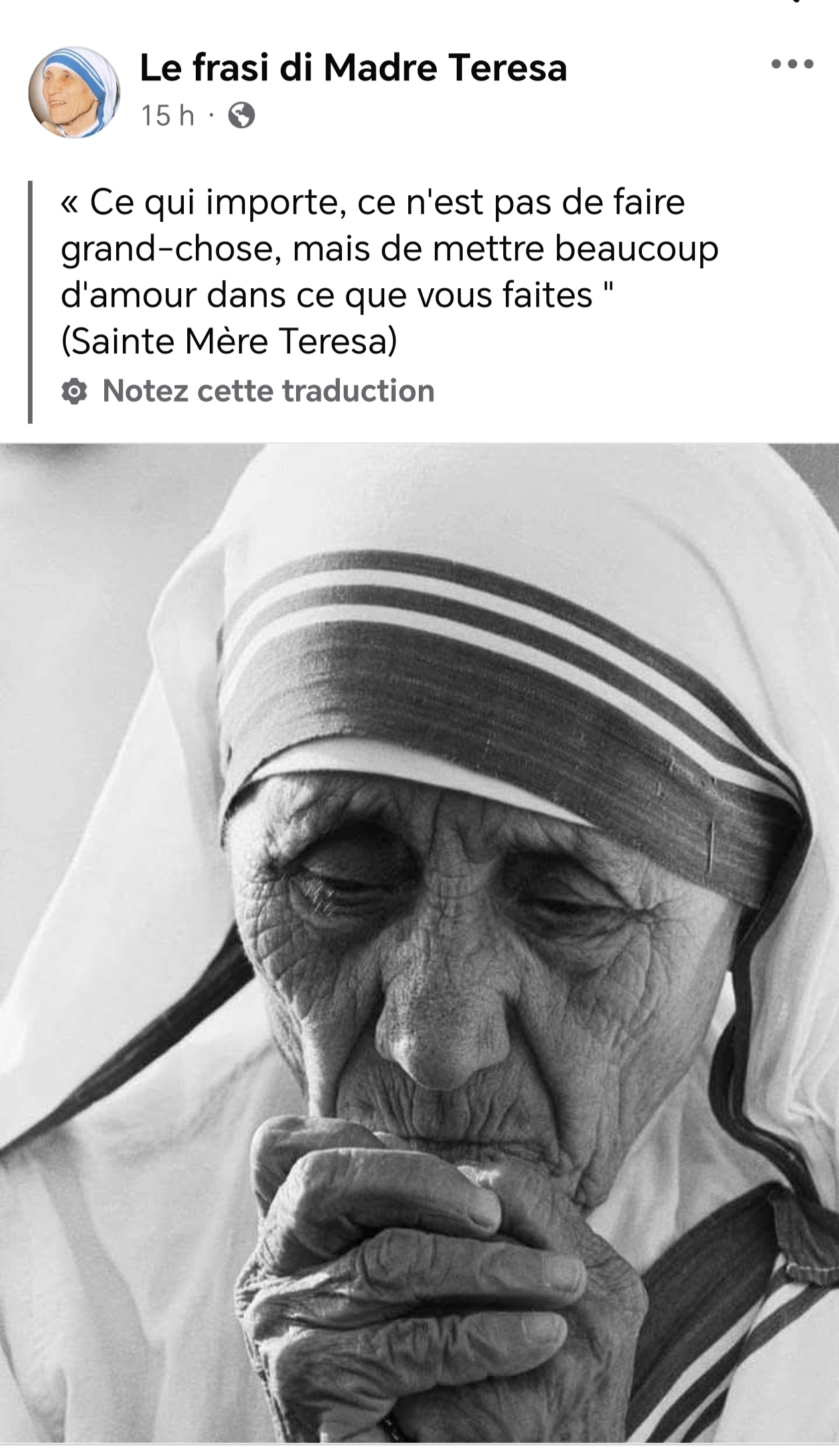 Sainte Mère Térésa