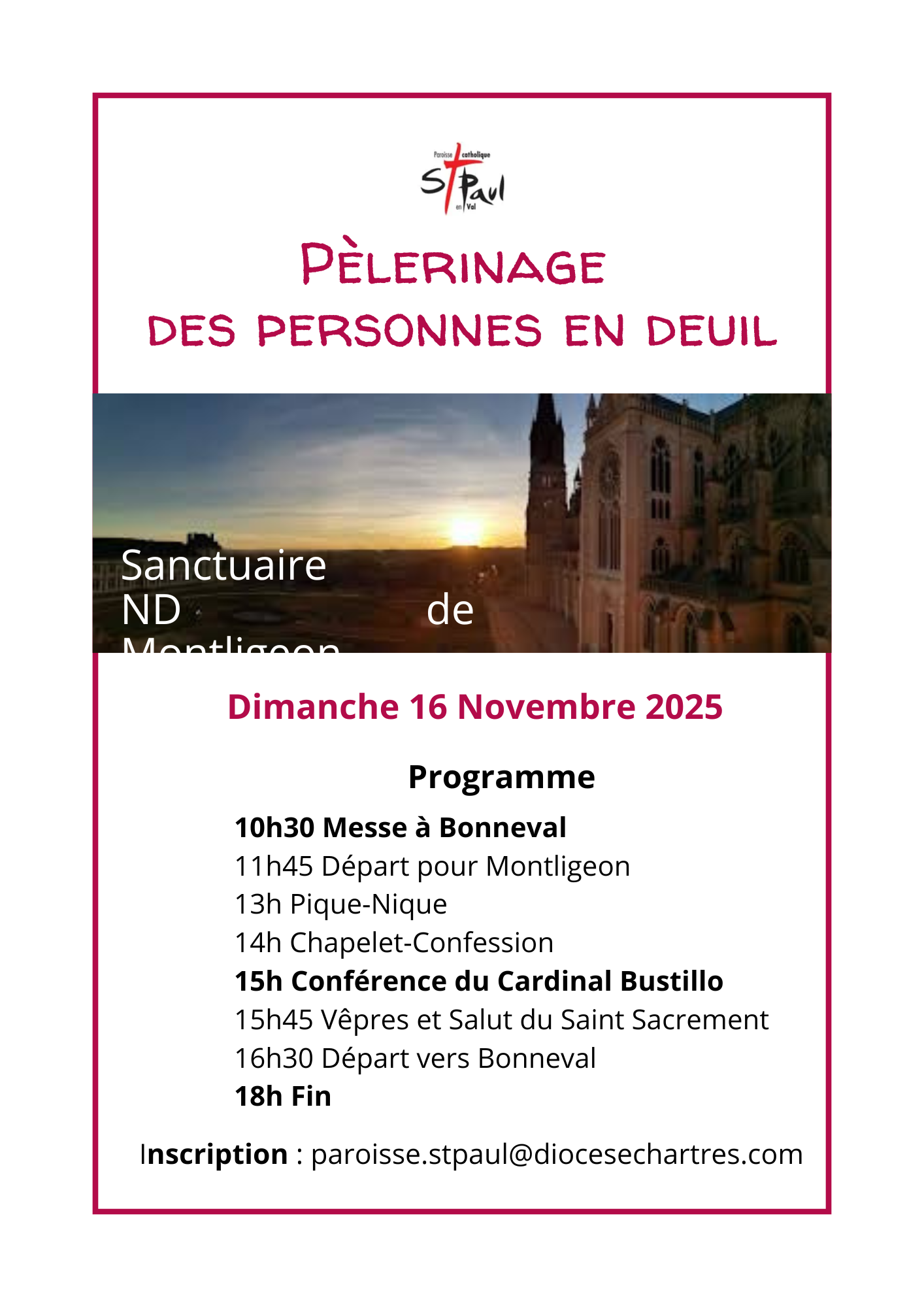 Pèlerinage des personnes en deuil