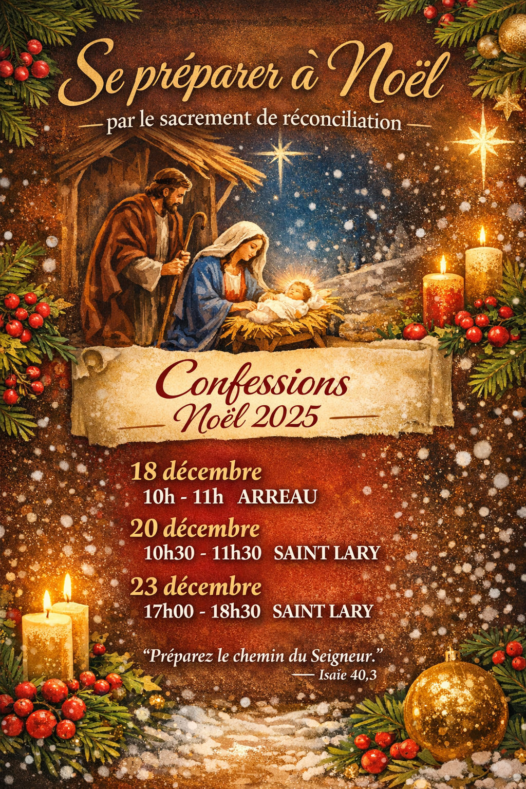 CONFESSIONS - Noël 2025