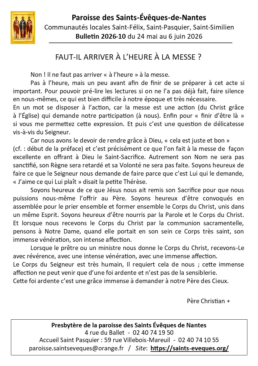 BULLETIN PAROISSIAL N°10