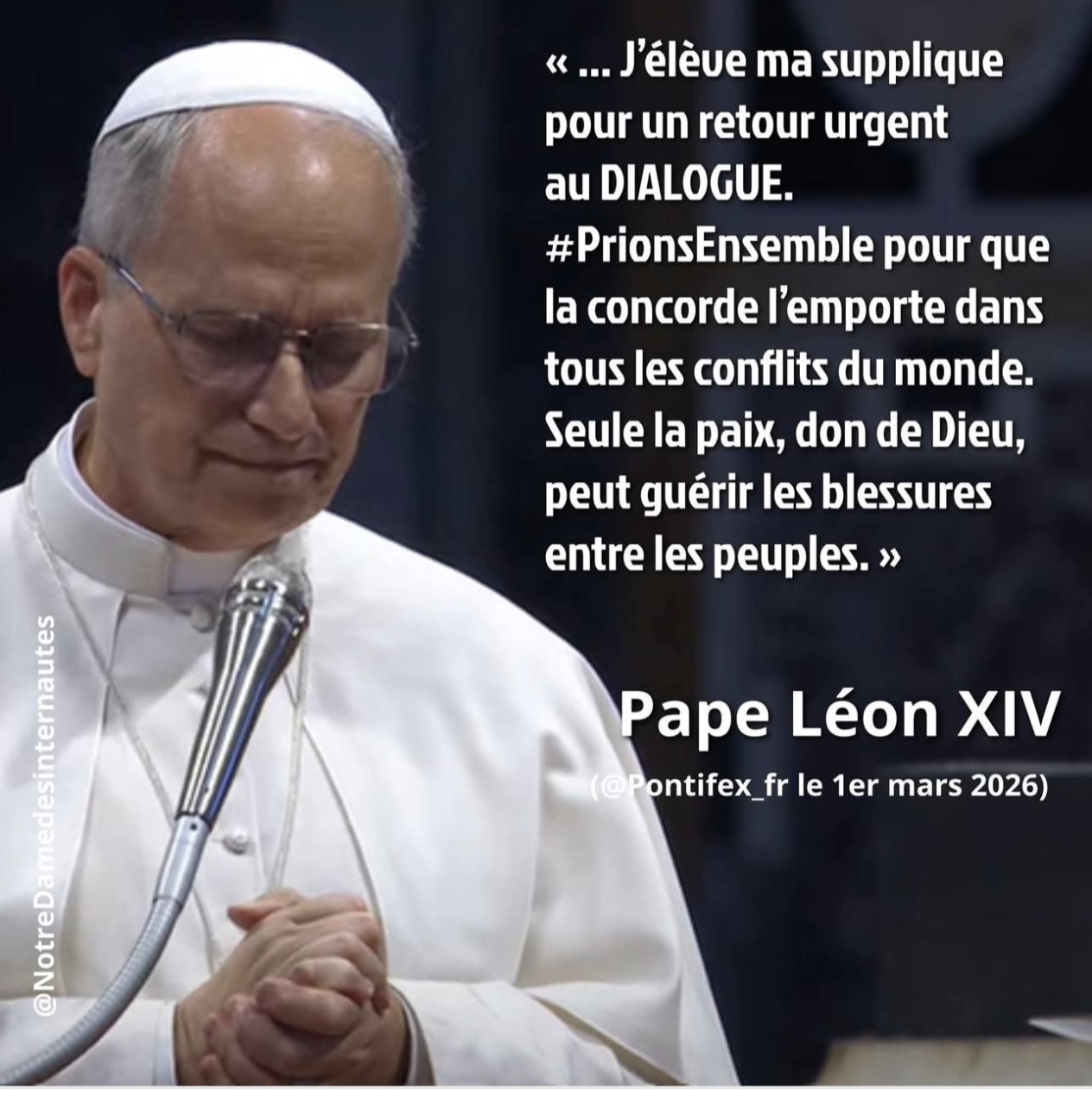 Prière du Pape Léon XIV