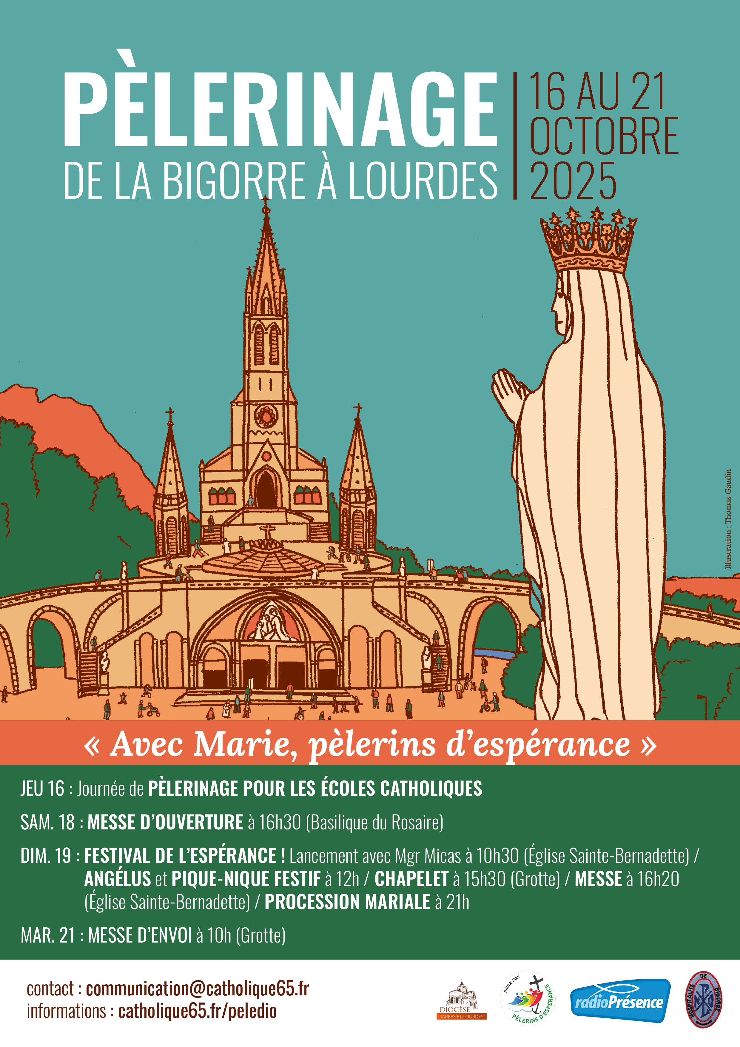 Dans un mois, le pèlerinage diocésain à Lourdes