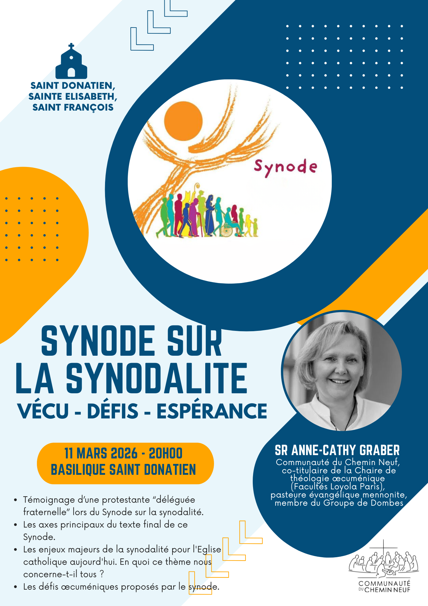 Conférence de Soeur Anne-Cathy GRABER sur son expérience du synode sur la synodalité