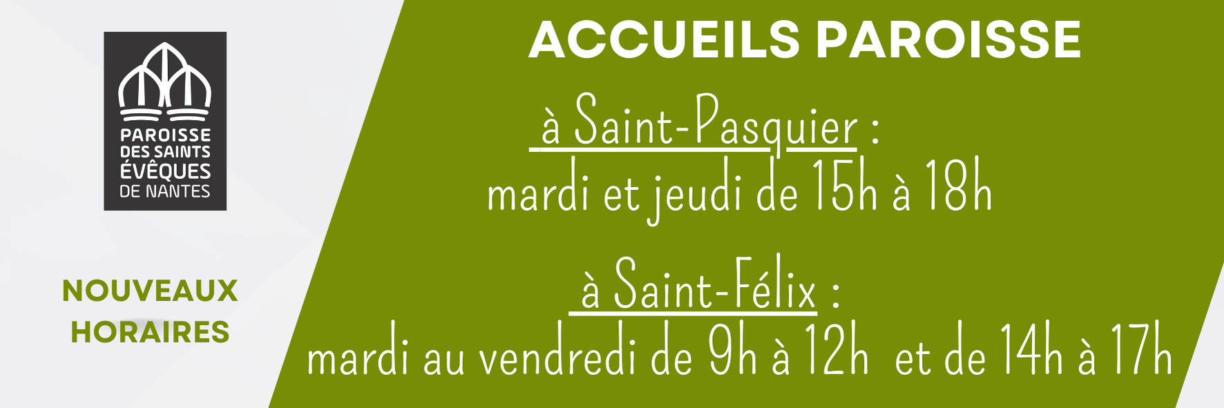 ACCUEIL CHANGEMENT D'HORAIRE