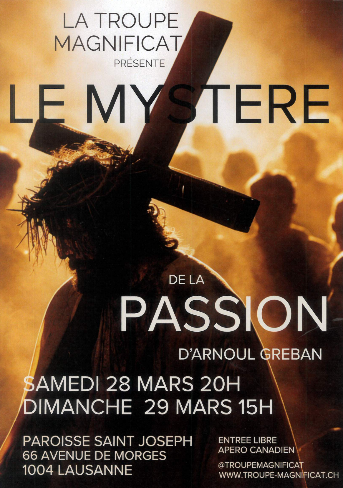 La Passion, mystère (théatre médiéval) d'Arnoul Greban, par la jeune troupe Magnificat