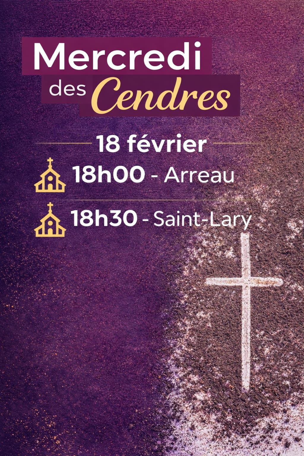 Mercredi des Cendres Paroisse Aure-Louron