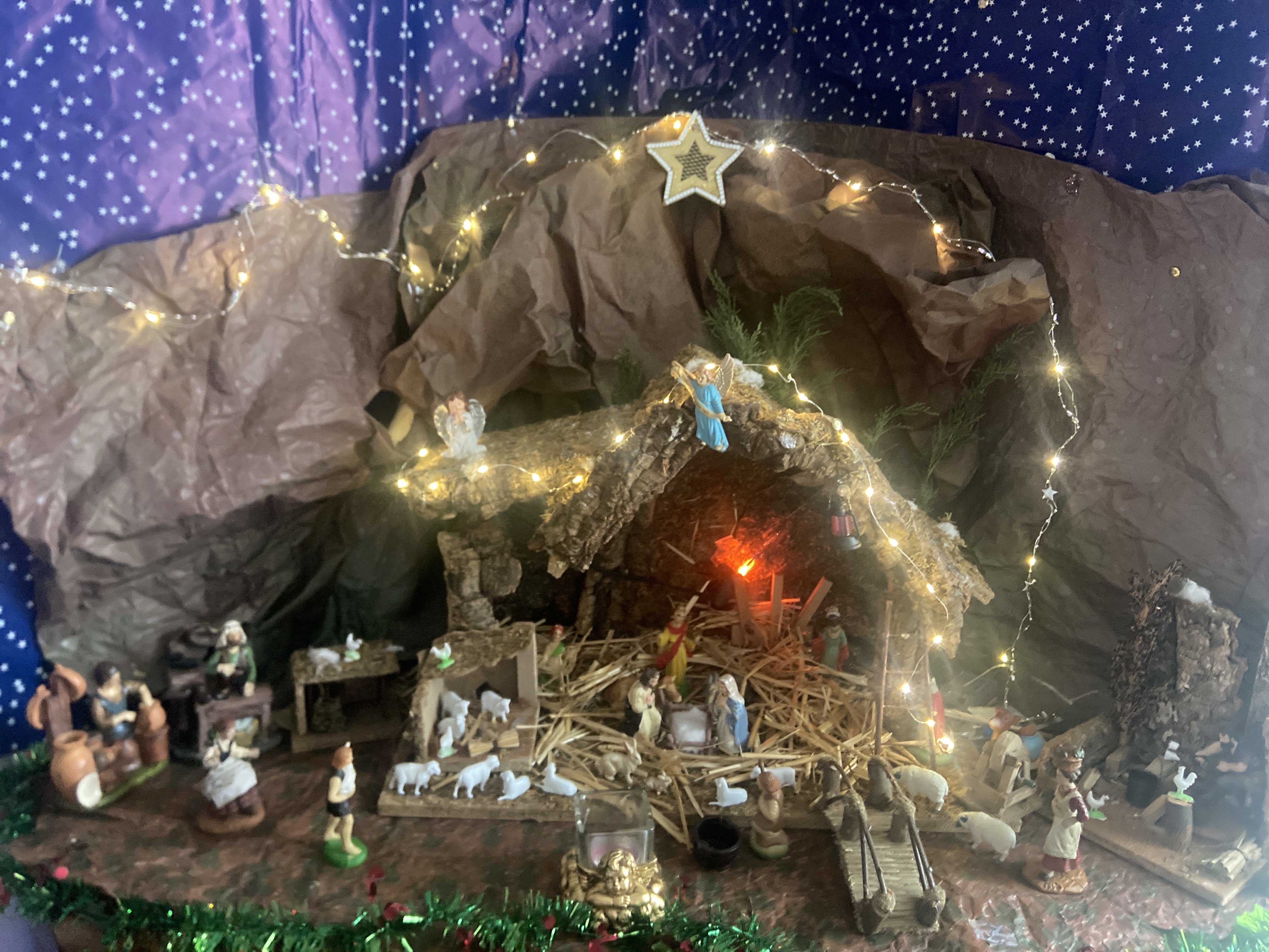 crèche … Colette et Roman