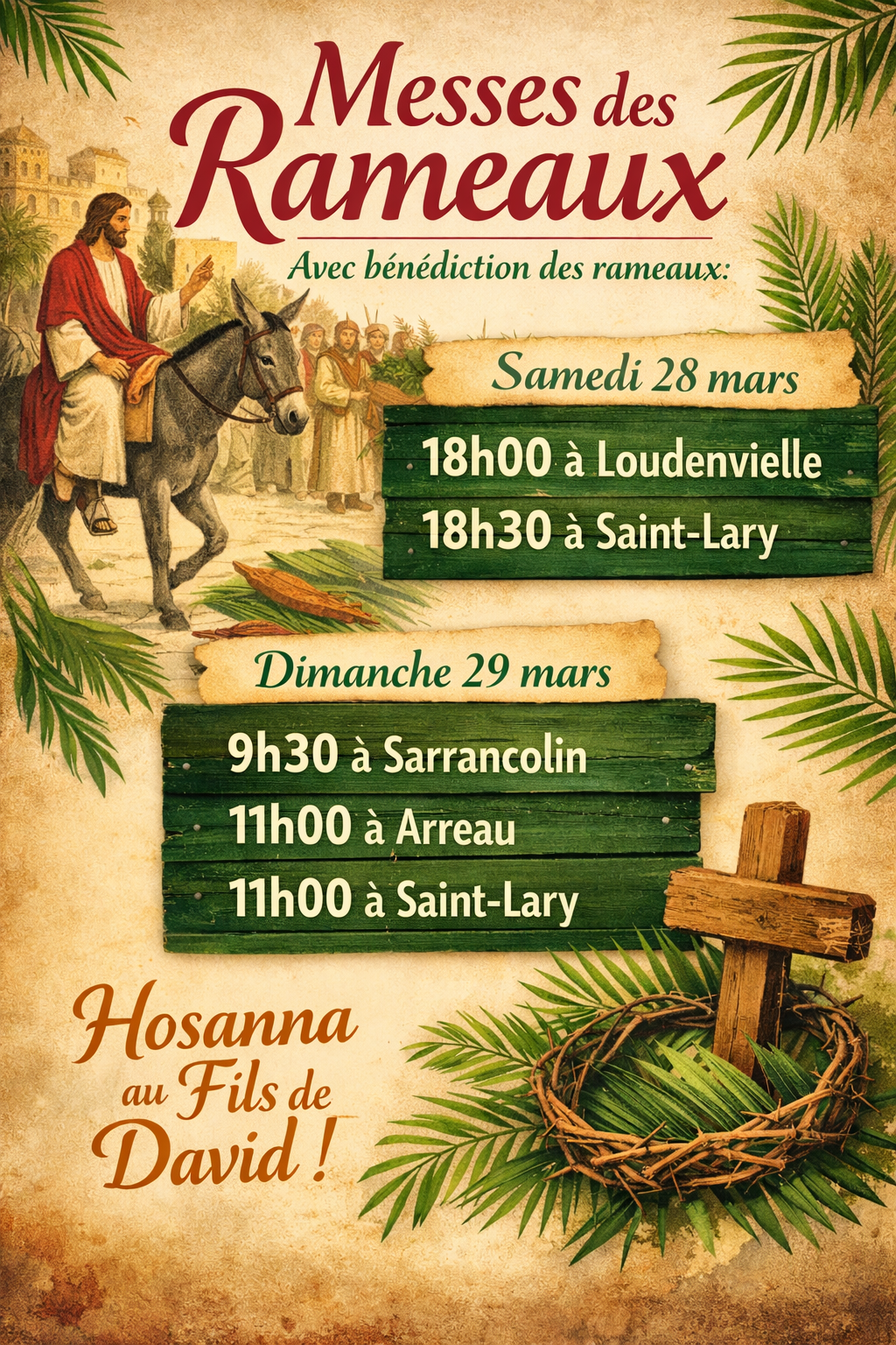 Messe des Rameaux 29/03/26