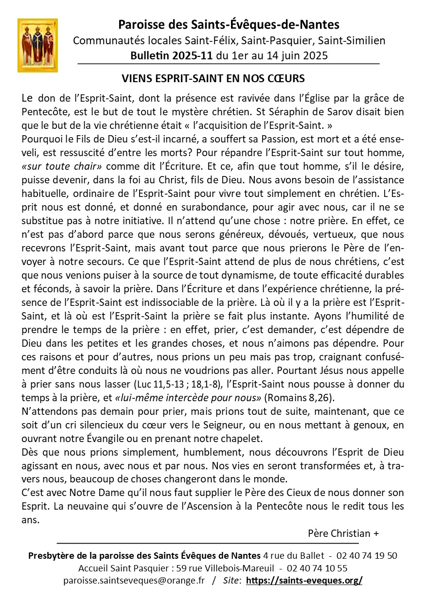 BULLETIN PAROISSIAL