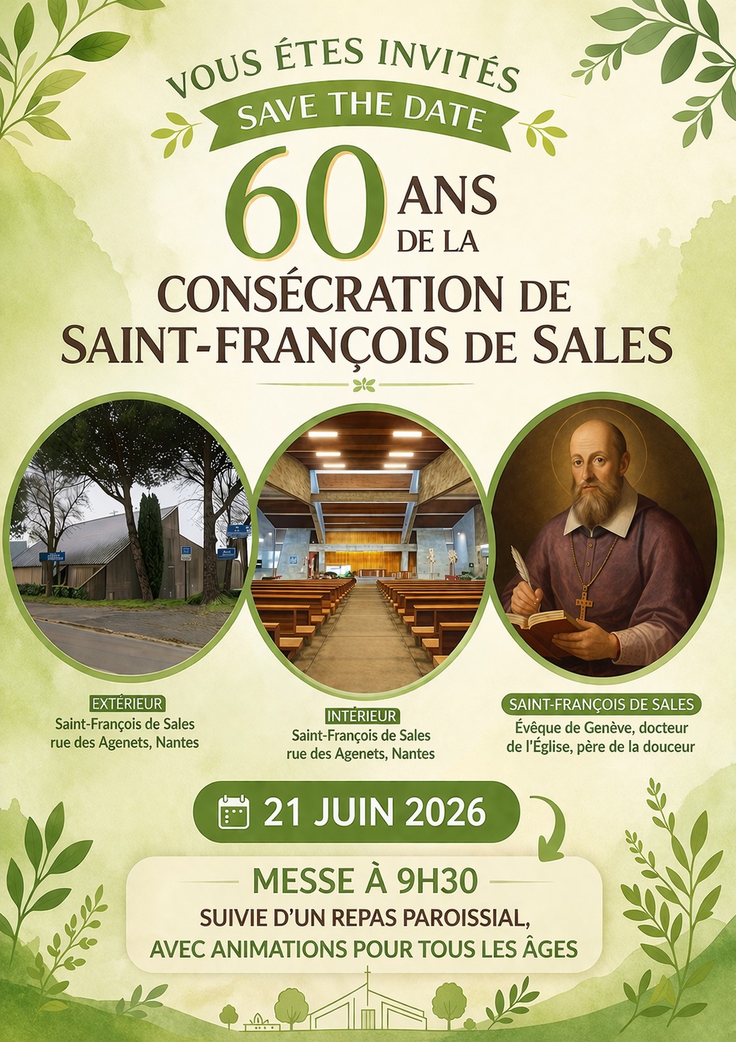 60 ans de la consécration de l'église Saint-François de Sales