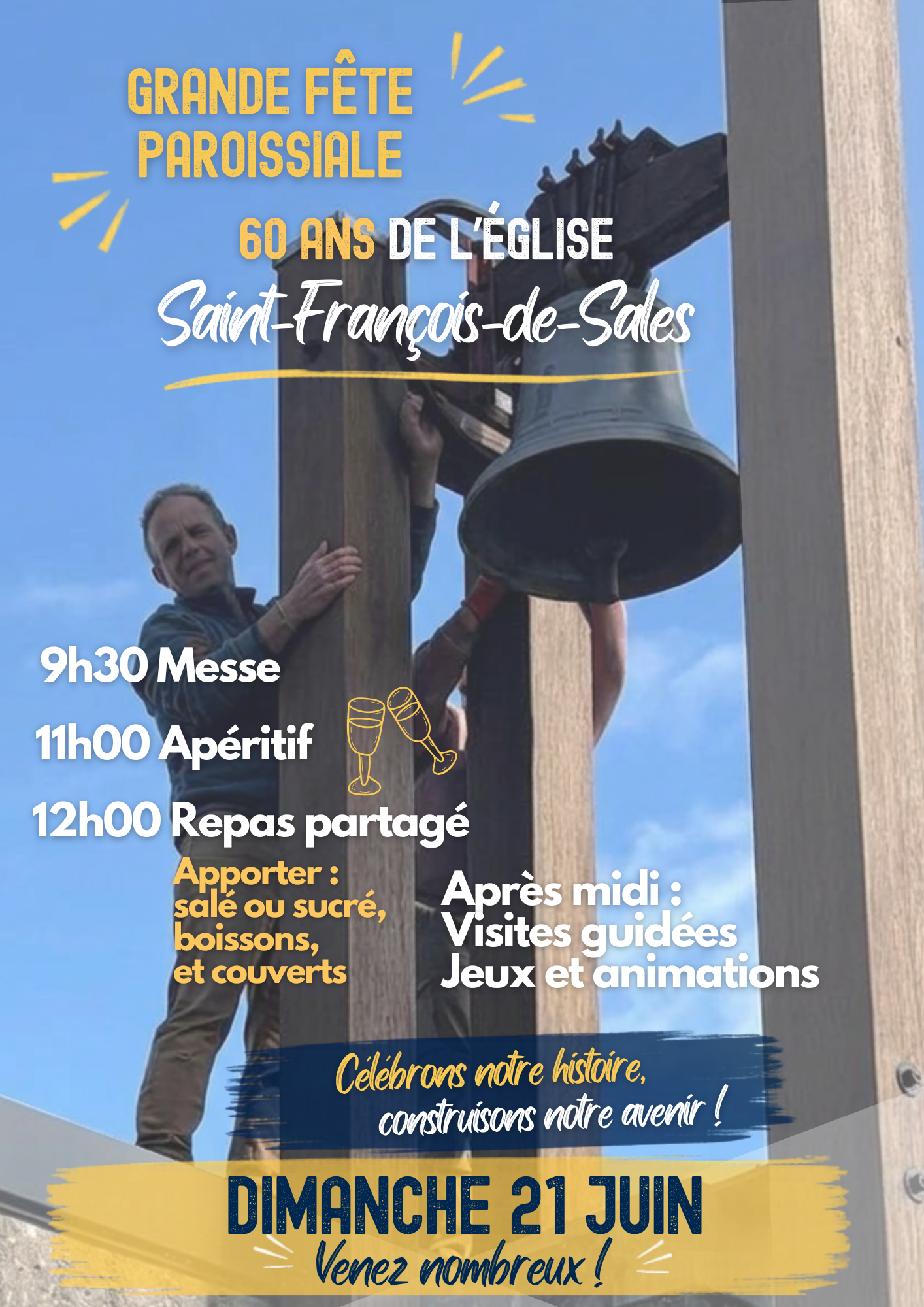 Grande fête paroissiale, 60 ans de la consécration de l'église Saint-François de Sales