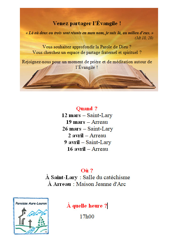 Partage de l'évangile
