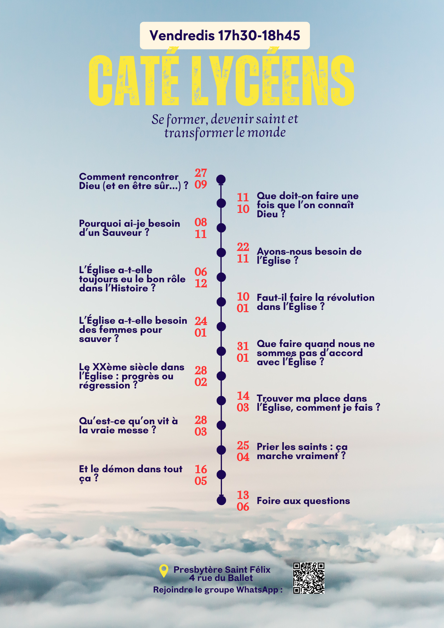 Caté lycéens
