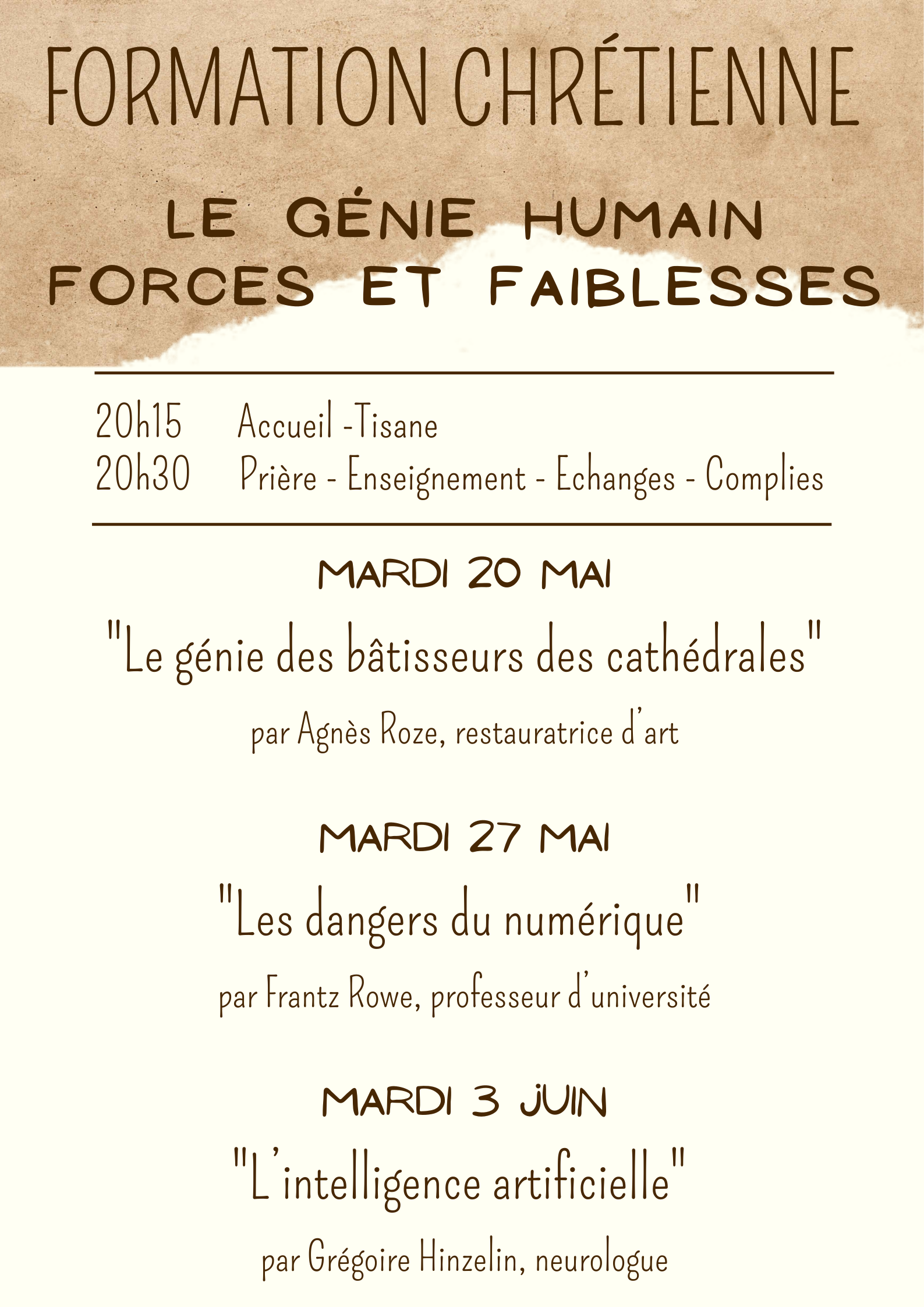 CYCLE DE CONFÉRENCES