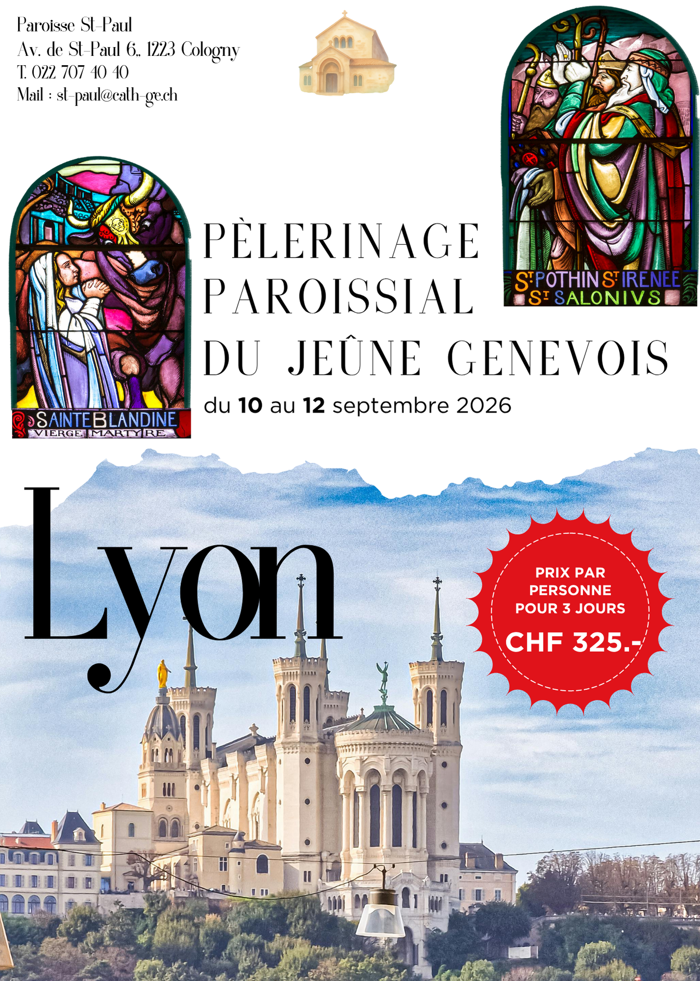 Pèlerinage aux sources de l'évangélisation de Genève (WE du Jeûne genevois)