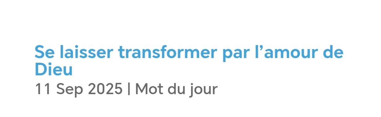 Le mot du jour Focolari