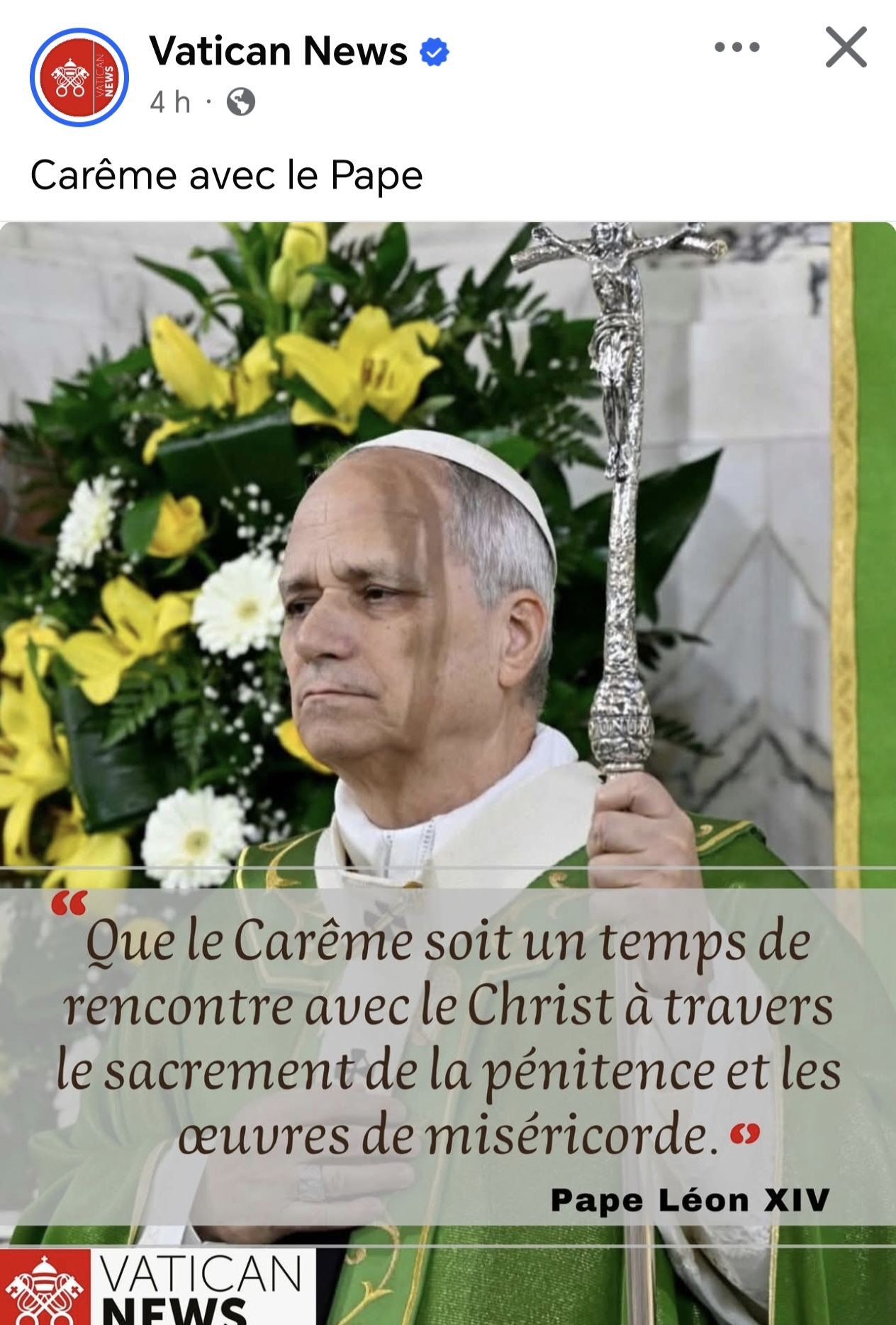 Parole du Pape Léon XIV