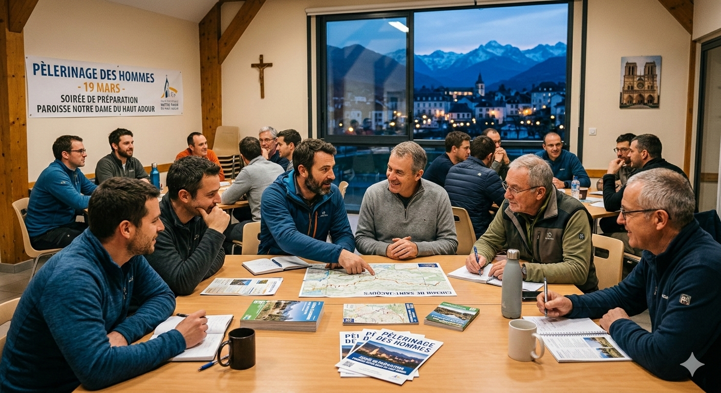 Soirée de partage Pèlerinage des hommes
