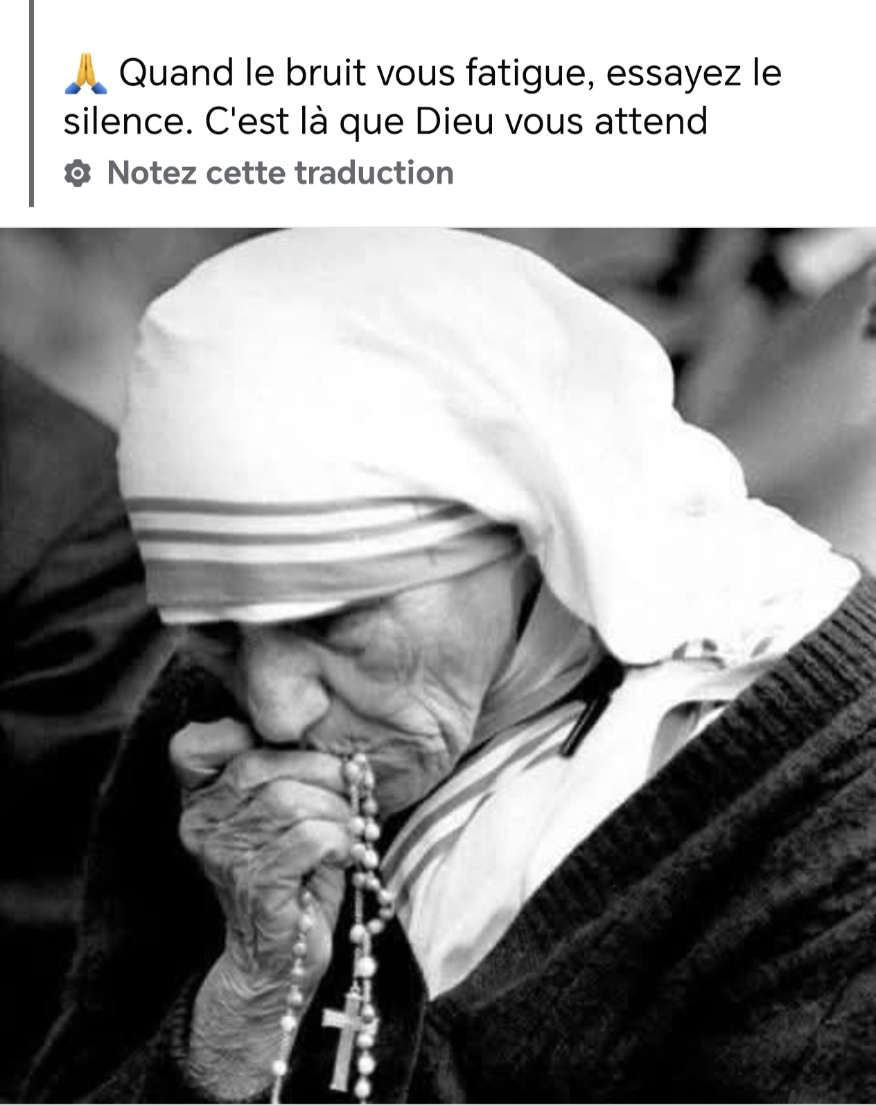 Mère Térésa ❤️la prière