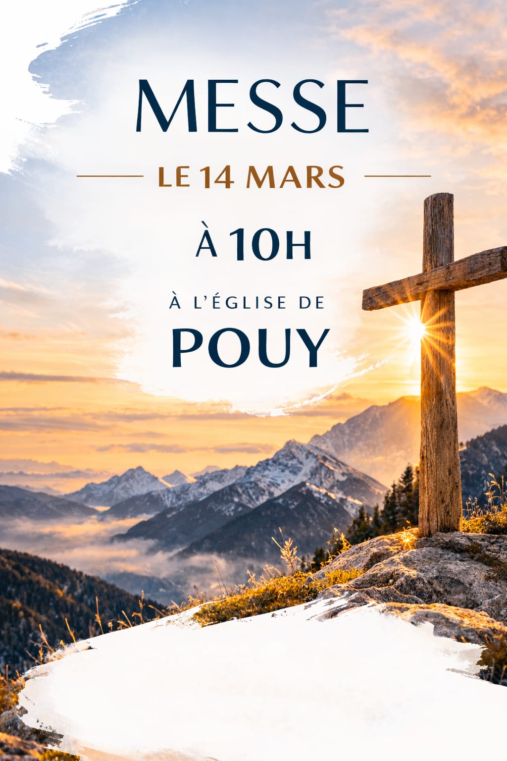 Messe à Pouy le 14 mars 2026