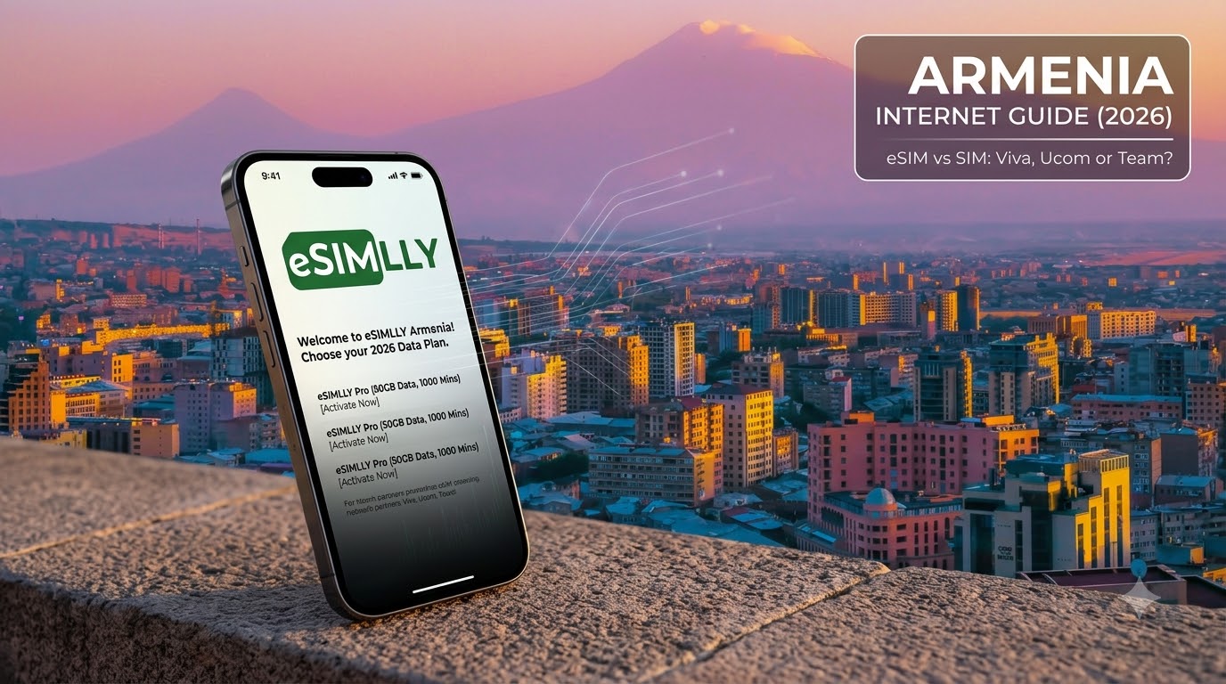 Armenia SIM Card vs eSIM: Viva, Ucom or Team? Internet Guide (2026)
