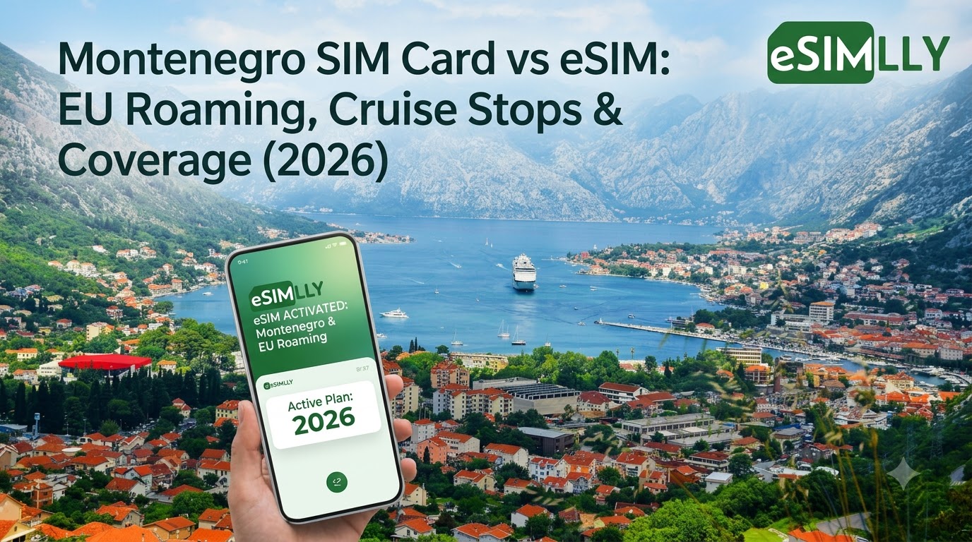 Montenegro SIM Card vs eSIM: EU Roaming, Cruise Stops & Coverage (2026)