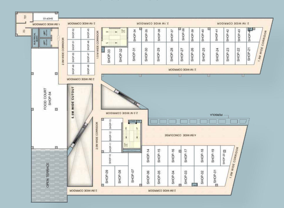 Karyan Square Second Floor Plan 