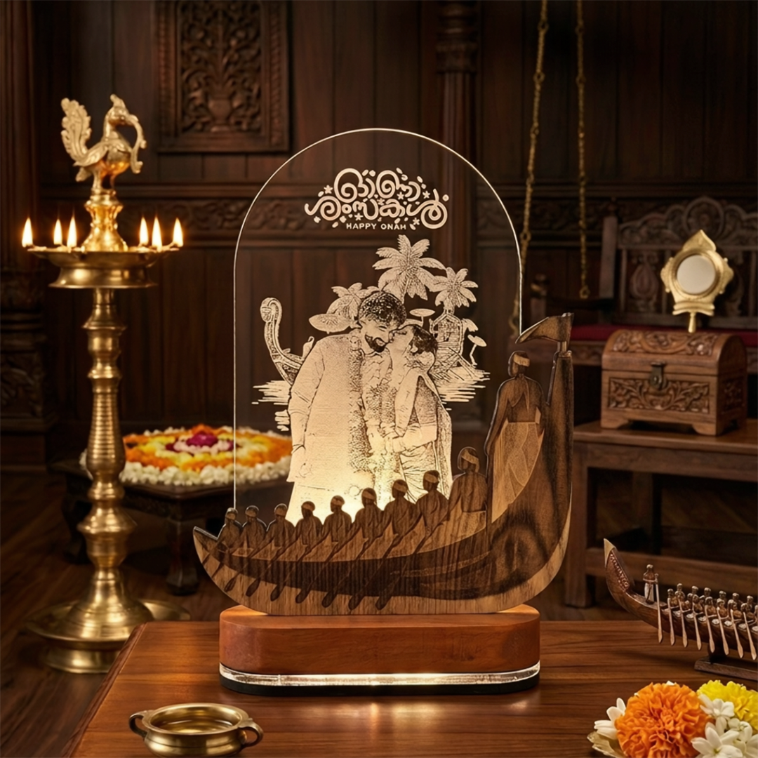 Onam Special Photo Acrylic LED Lamp