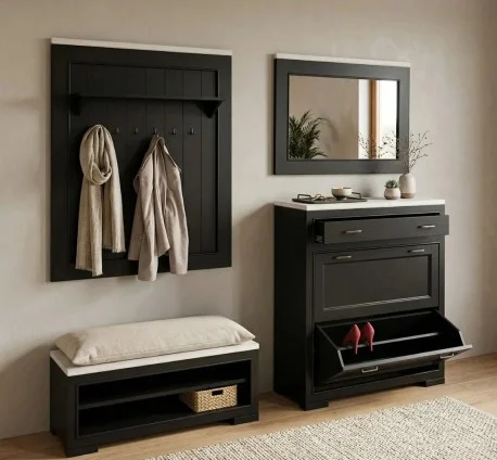 Mobilier din lemn pentru hol – Studio Szel