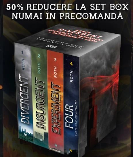 Cărți și box set-uri din seria Divergent – Editura Corint