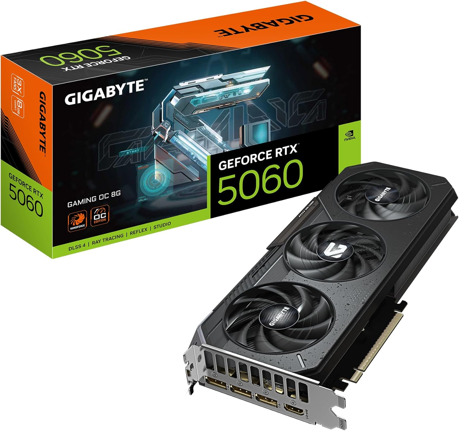 Placă video Gigabyte GeForce RTX 5060 Gaming OC 8GB