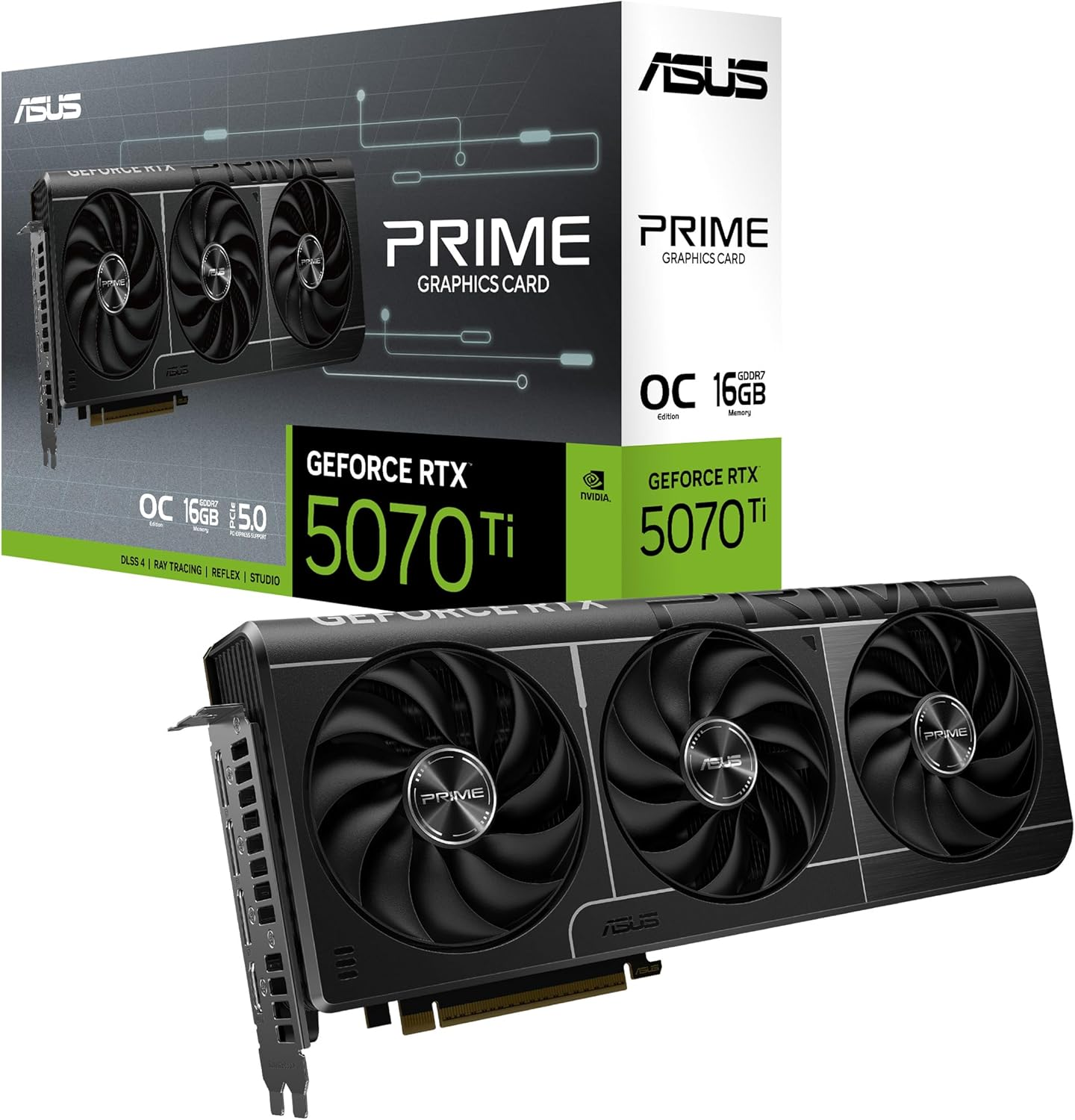 Placă video ASUS PRIME GeForce RTX 5070 Ti OC 16GB