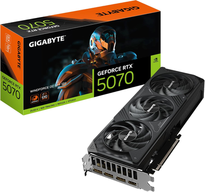 Placă video Gigabyte GeForce RTX 5070 WINDFORCE OC SFF 12GB