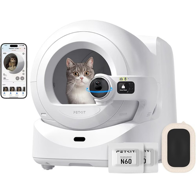 Litieră smart PETKIT Purobot Ultra cu autocurățare și cameră AI