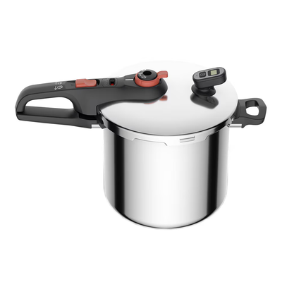 Oală sub presiune Tefal Secure Chrono din inox, capacitate 8L