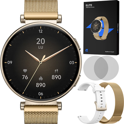 Ceas smartwatch damă Qualtec by Koppel ELITE cu ecran AMOLED