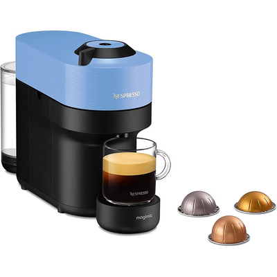Espressor capsule NESPRESSO Vertuo Pop ENV90.A, 0.6l, 1260W, 19 bar, albastru