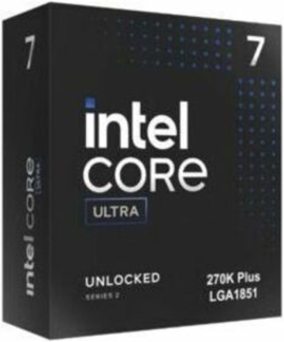 Intel Ultra 7 Processor 270K Plus 24 Cores (8 P + 16 E) up to 5.5 GHz