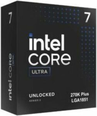 Intel Ultra 7 Processor 270K Plus 24 Cores (8 P + 16 E) up to 5.5 GHz