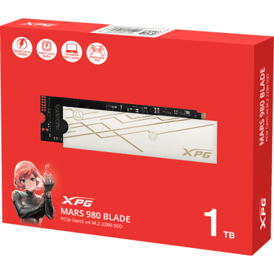 SSD ADATA XPG Mars 980 Blade 1TB, PCIe 5.0 x4, M.2, până la 14.000 MB/s