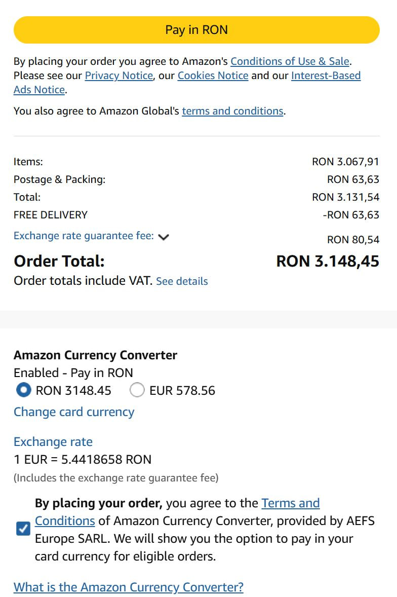 Ghid Amazon pentru România: Amazon.de și Amazon.it – livrare, plată, retur și garanție 6