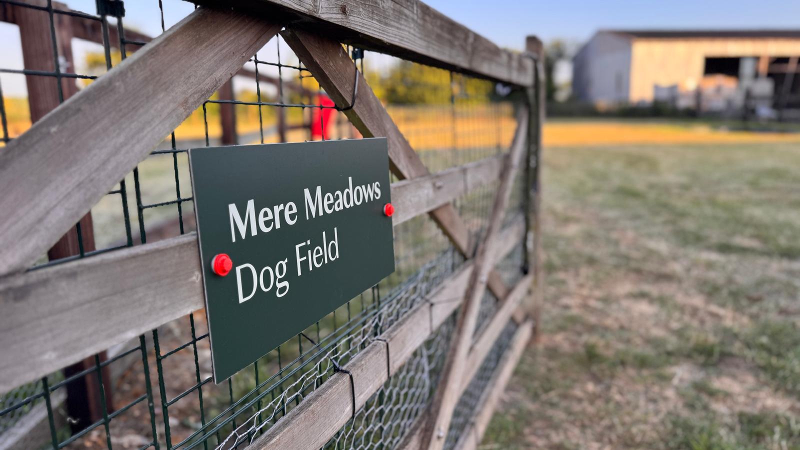 Mere Meadows Dog Park secure private dog field in Stowmarket, IP14 3RA