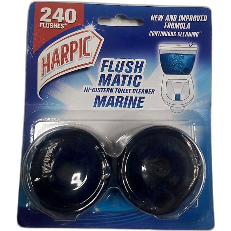 HARPIC FLUSH MATIC IN CISTERN TOILET CLEANER 2X 50GMS