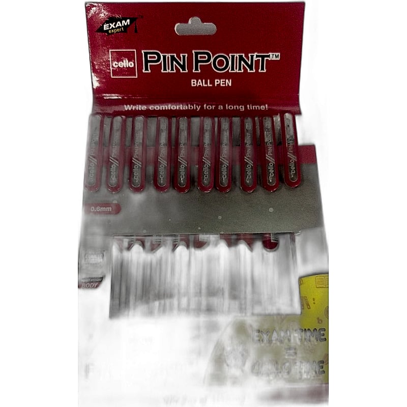 Cello Pin Point Ball Pen pk of 10